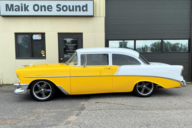 1956 Chevrolet Chev with professional window tint in North Bay
